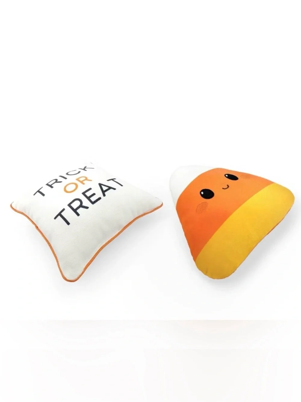 NEW! Bullseye Playground Mini Halloween Pillows-“Trick or Treat”& Candy Corn-NWT